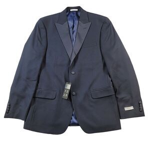 Alfani‎ Slim-Fit Navy Tuxedo Jacket Mens 40R 40 Blue $365